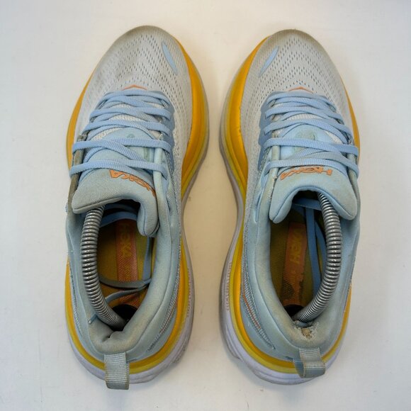 Hoka One One Women Bondi 8  Blue Running Shoes Sneakers Size 9D - Picture 8 of 10